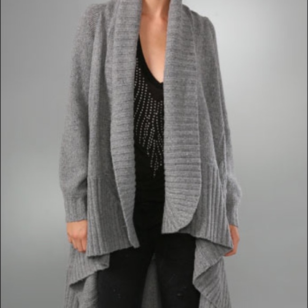 Michelle Mason Cable Blanket Coat